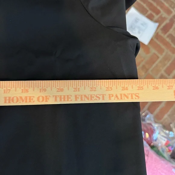 Tuckernuck Pomander Place Black Faye Blouse High Neck Ruffle Back Bow Size XXXL - Picture 6 of 8